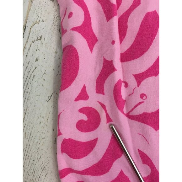 Vtg Lilly Pulitzer Pink 7Cs Print Crop Pants Girls Sz 5 - Picture 15 of 16